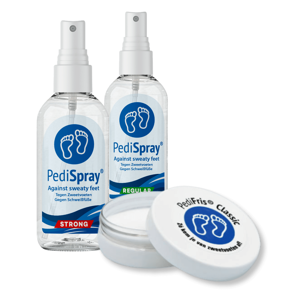 HFL Solution spray vs. PediSpray®: Welke Voetspray Kies Jij tegen Zweetvoeten en Schimmel?